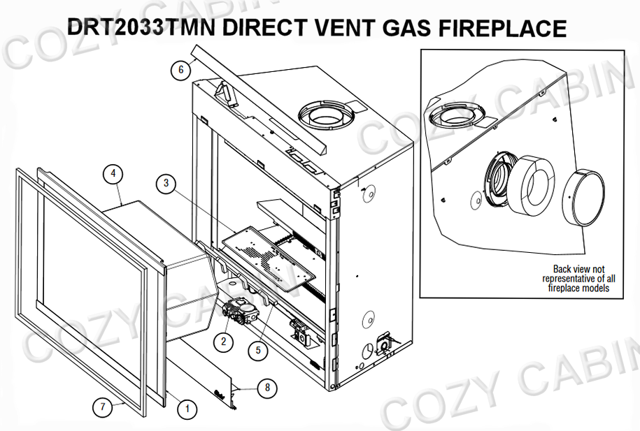 DIRECT VENT GAS FIREPLACE (DRT2033TMN) #DRT2033TMN